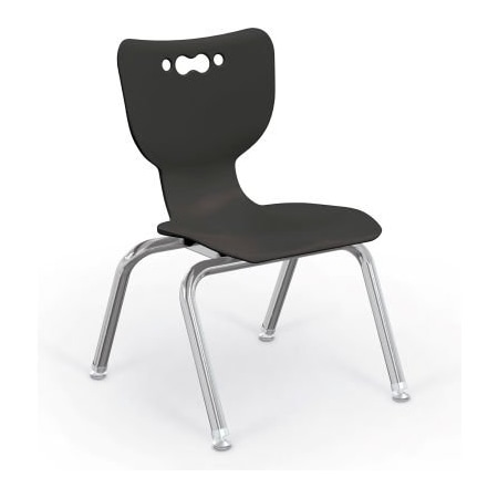 Mooreco Balt Hierarchy 12 Plastic Classroom Chair - Set of 5 - Black 53312-5-BLACK